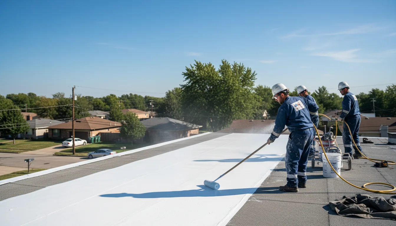 Commercial roof coating in Gibson, GA near me